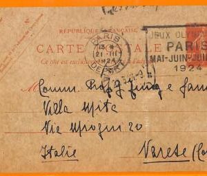 aa2925 - FRANCE - POSTAL HISTORY - 1924 Olympic Games POSTMARK on STATIONERY