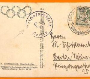 aa2859 - Germany - POSTAL HISTORY - 1936 Olympic Games SPECIAL POSTMARK