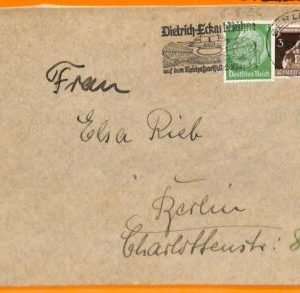 aa2889 - Germany - POSTAL HISTORY - 1936 Olympics/ Theatre POSTMARK on COVER
