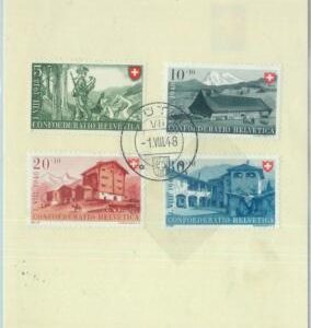 89106 - SWITZERLAND - POSTAL HISTORY - FDC official post PAPER 1948 Dogs HUNTING