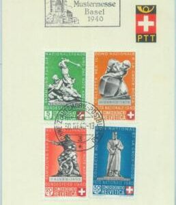 89107 - SWITZERLAND - POSTAL HISTORY - FDC official post PAPER 1940  Red Cross