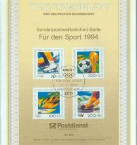 84821 - GERMANY - Postal History - FDC CARD 1994 OLYMPIC GAMES  Football SKATING