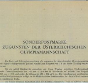 84773 - AUSTRIA - Postal History - 1937 CENSURE notice during Olympic Games