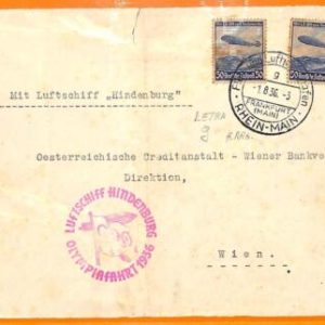 aa2886 - Germany - POSTAL HISTORY 1936 Olympic Games ZEPPELIN HINDENBURG Flight