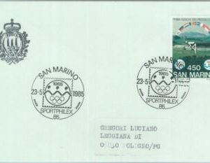89793 - SAN MARINO - Postal History - SPECIAL POSTMARK : OLYMPIC Stamp show 1985
