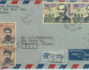 86253 - S. VIETNAM - POSTAL HISTORY - Registered COVER to ITALY 1967