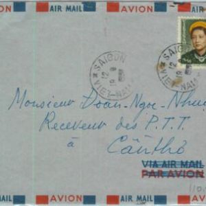91196 -  VIETNAM - Postal History - AIRMAIL  Cover 1953