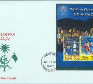 84778 - MALDIVES - POSTAL HISTORY - FDC COVER 2002  WINTER  OLYMPIC  Games