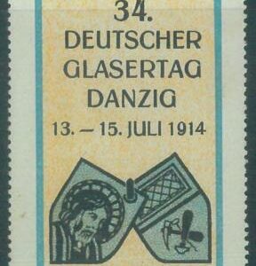 84036 - POLAND  - VINTAGE collectable LABEL Poster Stamp: DANZIG 1914