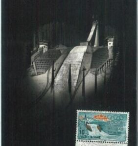 68939 - ITALY  -  POSTAL HISTORY - MAXIMUM CARD  -  OLYMPIC GAMES   1956