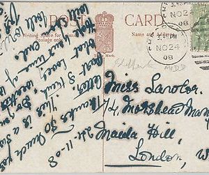 58144 -  GREAT BRITAIN - POSTAL HISTORY: J70 postmark on  POSTCARD   1908