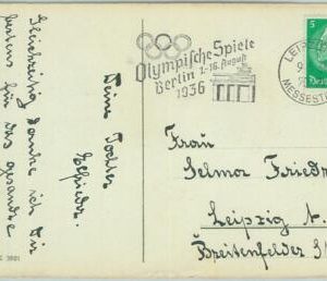 68215 - GERMANY - POSTAL HISTORY - CARD - 9.5.1936 Olympic postmark: LIEPZIG