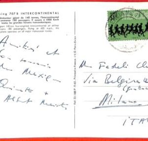aa2565 - MEXICO - POSTAL HISTORY - 1968  Olympic Games STAMP on POSTCARD