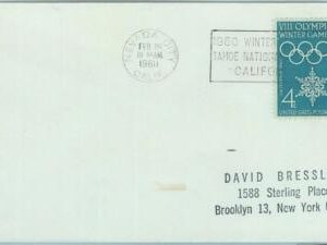 68058 -  USA - POSTAL HISTORY - 1960 WINTER OLYMPIC GAMES postmark: NEVADA CITY