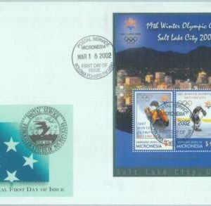84779 - MICRONESIA - POSTAL HISTORY - FDC COVER 2002  WINTER  OLYMPIC  Games
