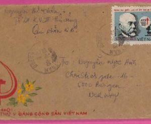 ag1558 - VIETNAM - Postal History -  COVER to NORWAY 1985 Medicine PASTEUR