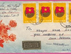 ag1560 - VIETNAM - Postal History -  COVER to NORWAY 1980