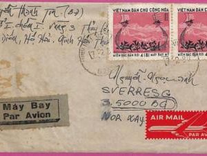 ag1542 - VIETNAM - Postal History - Air Mail COVER to NORWAY 1980