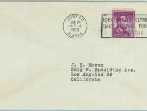 68078 - USA - POSTAL HISTORY - 1960 WINTER OLYMPIC GAMES postmark: JUNEAU, ALASK