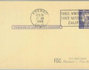 68045 - USA - POSTAL  STATIONERY CARD - 1960 OLYMPIC GAMES postmark: FRESNO