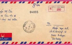 ag1569 - VIETNAM - Postal History - COVER to NORWAY 1983