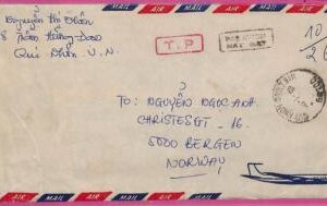 ag1568 - VIETNAM - Postal History - Air Mail COVER to NORWAY  1982 - T.P.