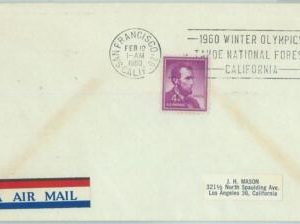 68074 - USA - POSTAL HISTORY - 1960 WINTER OLYMPIC GAMES postmark: SAN FRANCISO