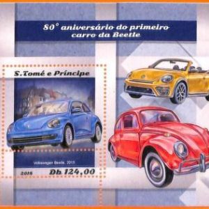 A6700 - SAO TOME & PRINCIPE, Error, 2018, MISSPERF SOUVENIR S: Volkswagen Beetle