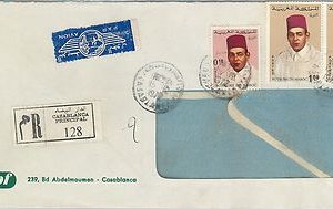61194 -  MOROCCO - POSTAL HISTORY -  REGISTERED COVER   1972