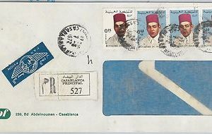 61191  -  MOROCCO - POSTAL HISTORY -  REGISTERED COVER  to ITALY  1972