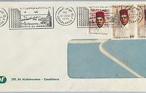 61195 - MOROCCO - POSTAL HISTORY - COVER  1973 nice CASABLANCA postmark