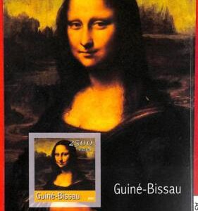 A5127 - GUINEA-BISSAU - ERROR - IMPERF Souvenir s: 2001, Leonardo Da Vinci, Art