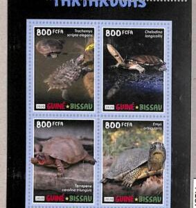 A1879 - GUNIEA BISSAU, ERROR: MISSPERF, MINIATURE S - 2020, Turtles. Marine life