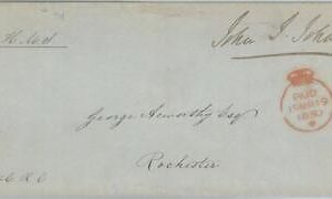 79082 - GB  - Postal History - HMS Official Royal Mail COVER  to ROCHESTER 1850