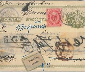 74137 - JAPAN  - POSTAL HISTORY -  POSTAL STATIONERY CARD to GERMANY 1898