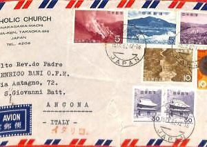 aa6886 - JAPAN - POSTAL HISTORY - AIRMAIL  COVER to ITALY  1962 Boy Scouts