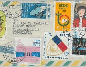 81455 - BRAZIL - POSTAL HISTORY -   COVER to YUGOSLAVIA 1972