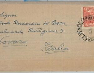 81459 - BRAZIL - POSTAL HISTORY -  PRINTED MATTER single on COVER to ITALY 1953