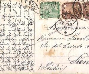 ac6617 -  EGYPT  - Postal History -  POSTCARD to ITALY  1910