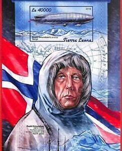 A4622 - SIERRA LEONE - ERROR IMPERF: 2018 Zeppelin, Roald Amundsen,...