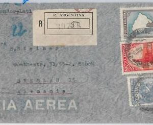 48019  ARGENTINA - POSTAL HISTORY - LATI airmail COVER to GERMANY 1940 - CENSURE