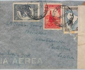 48016 - ARGENTINA -  POSTAL HISTORY:  COVER to SCOTTLAND 1943 - 2 censure tapes