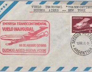 50121 - ARGENTINA-AIRMAIL 1st FLIGHT COVER-TRANSCONTINENTAL:B. Aires/New York