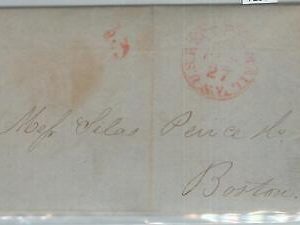 72301 -  UNITED STATES USA - PREPHILATELIC Cover: US EXPRESS MAIL, NY  1849