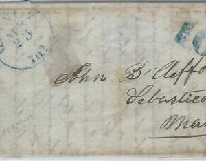 72328 - UNITED STATES USA - PREPHILATELIC Cover:  QUINON , ILL  1800s - 10 BLUE