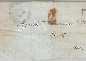 72332 - UNITED STATES USA - PREPHILATELIC Cover: East Thomaston, Maine - 5 Paid
