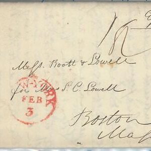 72294 -  UNITED STATES USA -  PREPHILATELIC Cover:  NEW YORK 1824