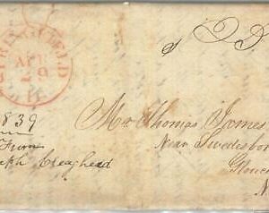 72326 - UNITED STATES USA - PREPHILATELIC Cover:  SPRINGFIELD, ILL  1839
