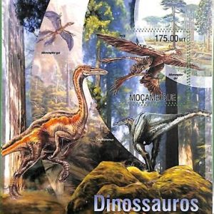 A2246 - MOZAMBIQUE - ERROR: MISPERF Souvenir sheet - 2013, Dinosaurs, Prehistory
