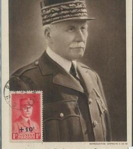 77718  -  FRANCE -  MAXIMUM CARD  - 1941 Politics PETTAIN